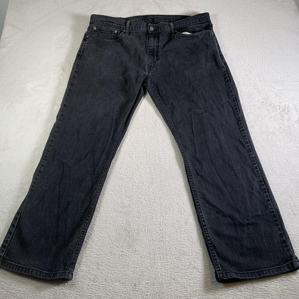 Levis 559‎ Jeans Mens 38x30(38x28) Gray Relaxed Straight Stretch Denim Casual